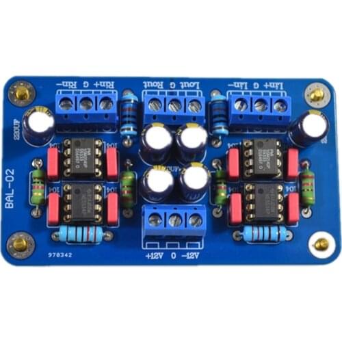 SSM2141 Balanced XLR Input To Unbalanced RCA Single-Ended Signal Output Finished Board 12-15V F9-005