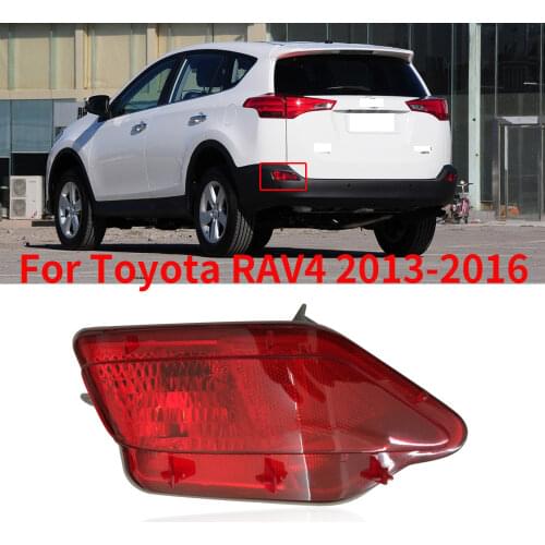 CAPQX 1PCS For Toyota RAV4 2013-2016 Rear Bumper Light Reflector Brake light Parking Stop Warning Lamp Fog light