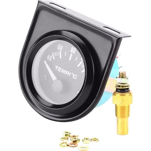 Universal 2"/52mm Digital LED Water Temp Temperature Gauge Kit For Car Van 40-120℃ Car Water Temperature Meter