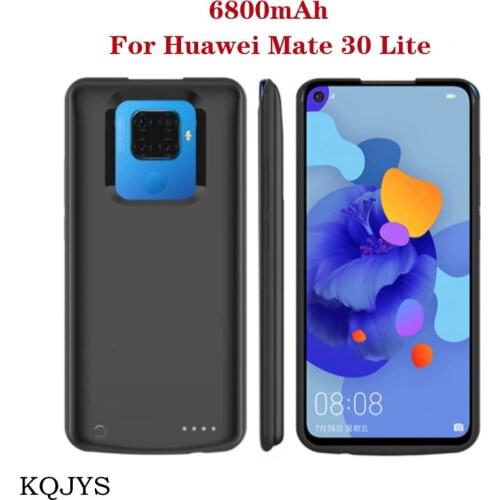 KQJYS 6500mAh Portable Battery Charging Cover For Huawei Mate 30 Lite Battery Case External Power Bank Battery Charger Cases