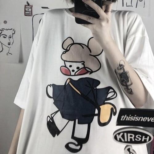 Woman tshirts goth summer plus size y2k top harajuku kawaii clothes gothic punk clothes women fashion tops