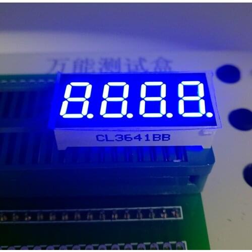 10PCS New and original 4 Bit 0.36 inch Digital Tube LED Display blue Light 7 Segment Common Cathode/Anode