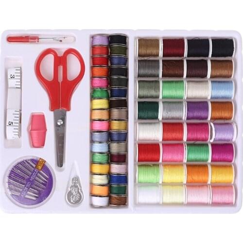 100 Pcs Assorted Colors Needle and Thread Kit for Sewing Prewound Bobbin Thread Plastic Machines DIY Embroidery Thread Needle