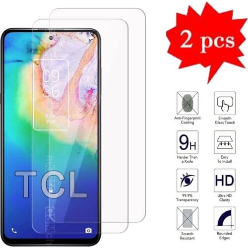 2-1Pcs Glass For TCL 20 5G SE Cover Phone Screen Protector 2.5D Protective Film On TCL 10 SE 10L Explosion-proof Tempered Glass