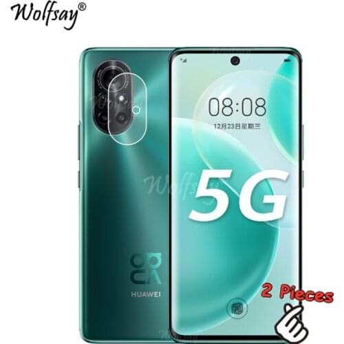 2PCS Nano Camera Glass For Huawei Nova 8 5G Lens Screen Protector For Huawei Nova 8 5G Tempered Glass For Huawei Nova 8 5G 6.57"