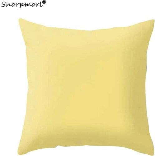 2021 Nordic Minimalist Solid Color Throw Pillow Case Home Decor Polyester Sofa Cushion Covers Funda Cojins 45x45CM