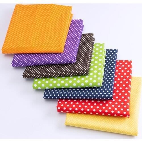 7pcs/set Vintage Floral Patchwork Fabric Cotton Sewing Quilting Fabrics Needlework DIY Handmade Doll Clothes Accessories 25X24cm