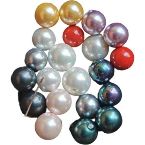 Half Hole Natural Freshwater Shell Pearl Spacer Loose Beads for 8/10/12/14mm fits DIY Earring Pendant Jewelry Making 10pcs 1Bag