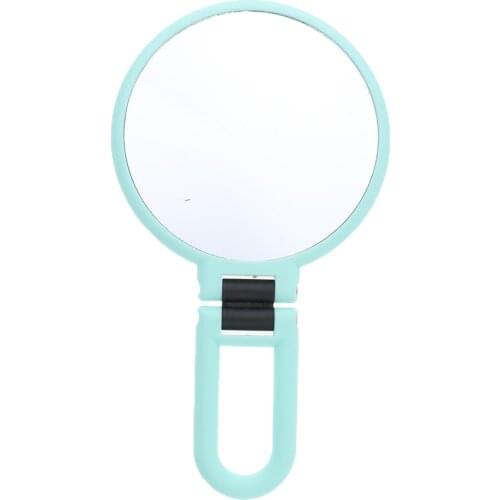 Double Sided Magnifying Equisite Makeup Desk Mirror With Folding Handheld