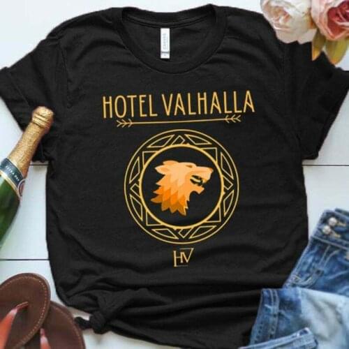 Hotel Valhalla t Shirt Fan Camp Half Blood Jupiter Magnus Chase Black s 6xl Gift