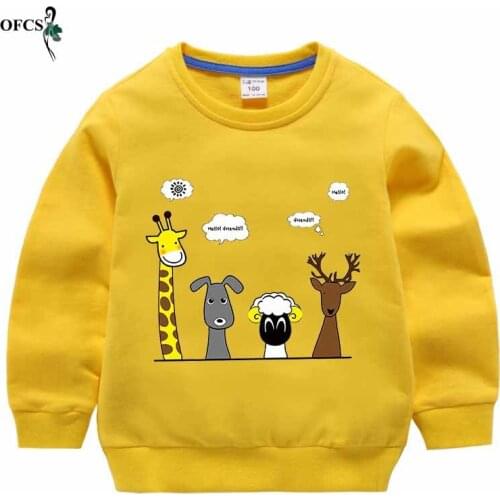 10 Color New Spring Autumn Childrens jumper Boys Girls Clothes Cotton Hooded Sweatshirt Kids Casual Sportswear Infant Clothing