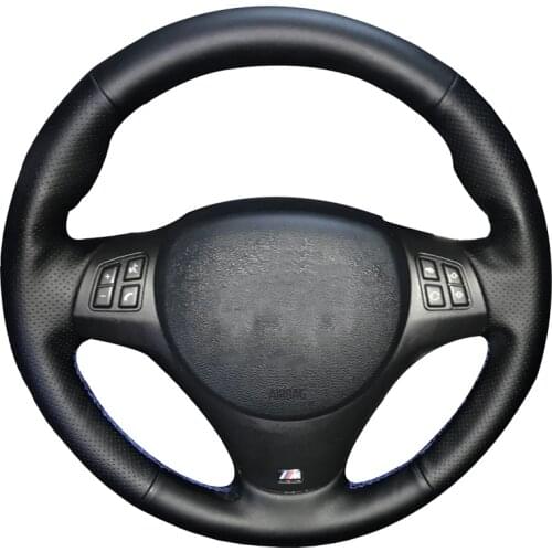 Custom DIY ​Car Steering Wheel Cover For BMW M Sport M3 E90 E91 E92 E93 E87 E81 E82 E88 X1 E84/Leather Braid For Steering WheeI