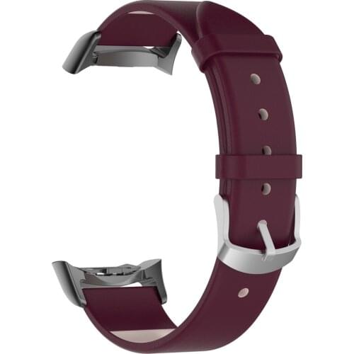 Leather Watch Band Replacement Sport Wrist Strap For Samsung Gear S2 Sm-r720 / Sm-r730 With Adapter Smart Watch Accessories