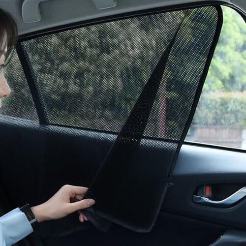 Magnetic Car Sun Shade UV Protection Car Curtain Car Window Sunshade Side Window Mesh Sun Visor Summer Protection Window Film