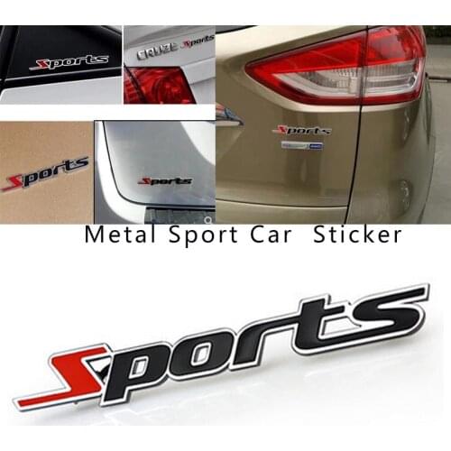 3D Metal Car Stickers Sport for SsangYong Actyon Turismo Rodius Rexton Korando Kyron Musso Sports,Auto Accessories