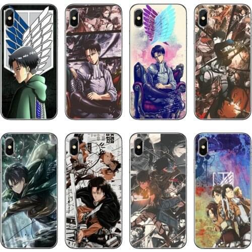 Silicon Soft Case For Huawei P30 P20 Pro P10 P9 P8 Lite Y5 Y6 Y7 Y9 P Smart Plus 2018 2019 Attack On Titan Levi TPU Phone Case