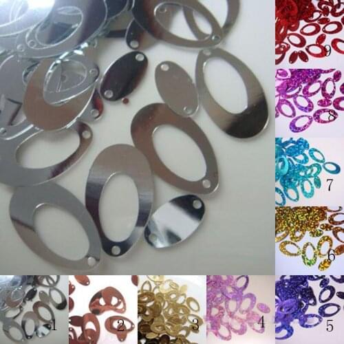 About 1800Pieces 150g 14mmX22mm Oval Shape Sequins PVC Flat For Crafts Scrapbook Dance Cloth Garment DIY Accessories