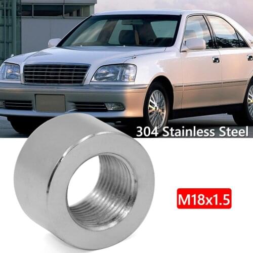 Standard Oxygen Sensor Bung 304 Stainless Steel O2 Sensor Nut Fitting M18 x 1.5 Outdoor Anti-resistance Repairing Parts