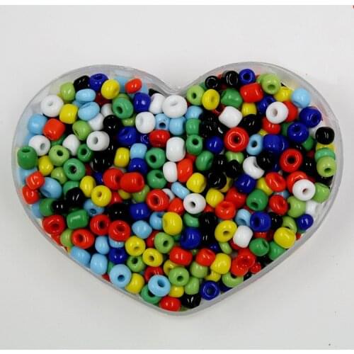 3000pcs 4mm 3mm 2mm 1.5mm Solid Mix Colours Glass Seed Loose Spacer Beads for Jewelry Making DIY Craft Garment Accessories