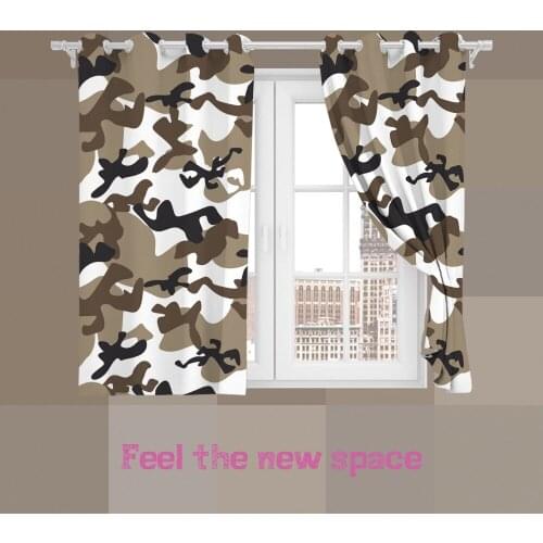 Perforated Hook 3D Blackout Curtains Disruptive Pattern Custom Full Blackout Sunscreen Windows Bedroom Living Room Decoration