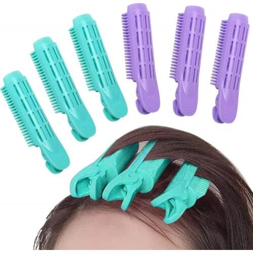 Hair Curler Clips Clamps Roots Perm Rods Styling Rollers Fluffy DIY Hair Tools Lightweight Easily Carrying Hair Part for Women