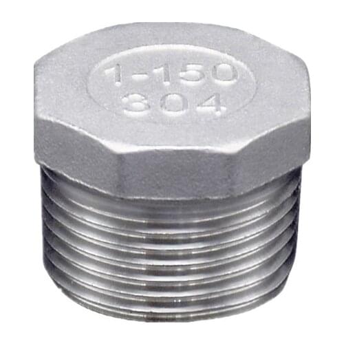 1/4'' - 2'' BSP Male Thread Hexagon Octagon Plug 304 Stainless Steel DN8 - DN50 Water Pipe Fitting Joint Connector