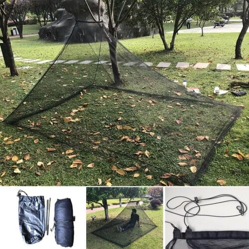 Outdoor Camping Black Mosquito Net Lightweight Portable Mosquito Tent Outdoor Mosquito Bar Tent Family Size S L