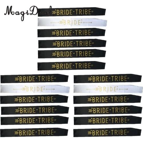 18 Pieces Bride Tribe Sash Hen Night Bachelorette Party Bridal Shower Accessory