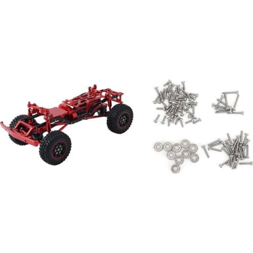 2 Set RC Car Part: 1 Set M1.4 Screw Bearing(6X3X2.5Mm) Set & 1 Set Metal Assembled Frame Body Chassis