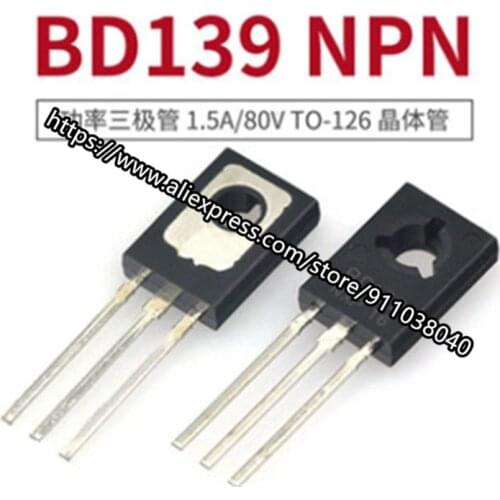 20pcs/lot BD139 139 TO126 In Stock great quality