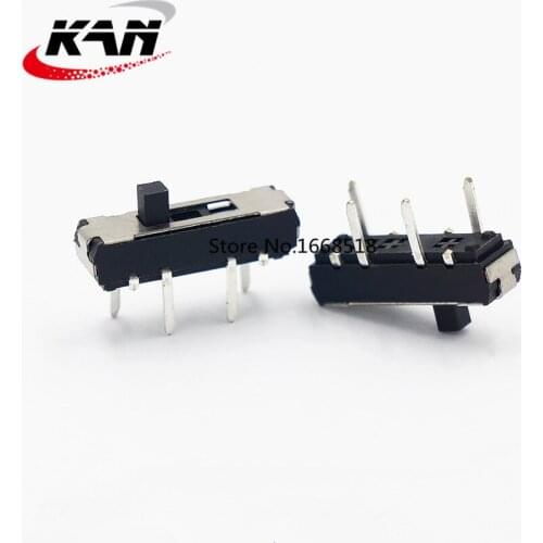 50PCS MSS-13D21 MINI slide switch 1P3T DIP 4 pin 3 position mini toggle switches micro slide switches MSS-13D18