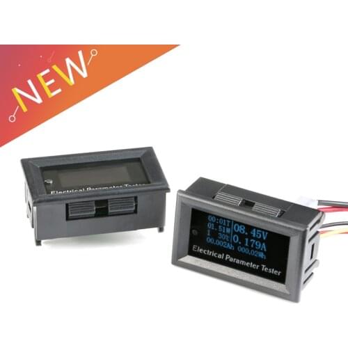 7 IN1 Digital OLED Ammeter Voltmeter Voltage Current Power Energy Car Motorcycle Volt Meter