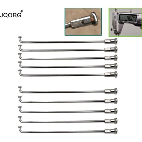 8 # Diameter 4.0 mm Lighting Sliver Color J-bend Round Body Equal Diameter Motocycle Spokes With 304 Stainless Steel Nipples