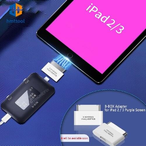 JC B-B Box 30pin Purple Screen Adapter for iPad 2/3 Hard Disk SN Reading Writing Support Purple box Phone Repair Tool