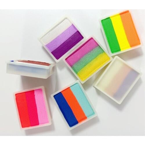Face Painting Customized Colorful Rainbow CakeSplit Fluorescent Water Activated Eyeliner Body Art
