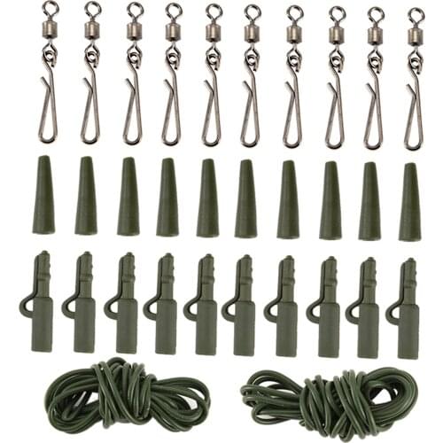 Anti-rust Carp Fishing Tackles Sea Fishing Rolling Swivels Terminal Tackle Quick Release Rig Kits