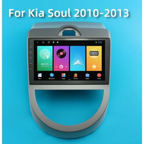 For Kia Soul 2010-2013 9 Inch Screen Android 2 Din Car Multimedia Stereo Player Navigation GPS WIFI Radio Auto FM WIFI Head Unit