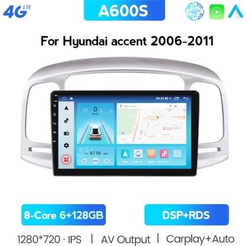 NAVITREE 9 '' Android 10 Car Multimedia For Hyundai Accent 2006 2007 2008 2009 2010 2011 Touch Screen Head Unit Have BT Stereo