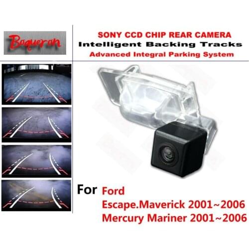 For Ford Escape Maverick Mariner 2001~2006 CCD Car Backup Parking Camera Intelligent Tracks Dynamic Guidance Rear View Camera