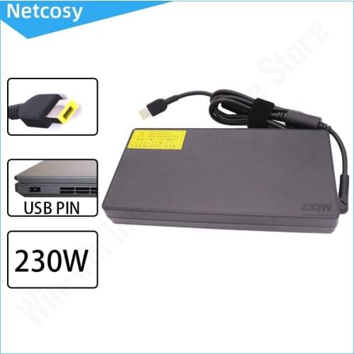 20V 11.5A 230W USB Laptop AC Adapter Power Supply Charger For Lenovo Legion Y7000 Y7000P Y9000K Y920 Y910 Y900 Y740 Y730 Y545
