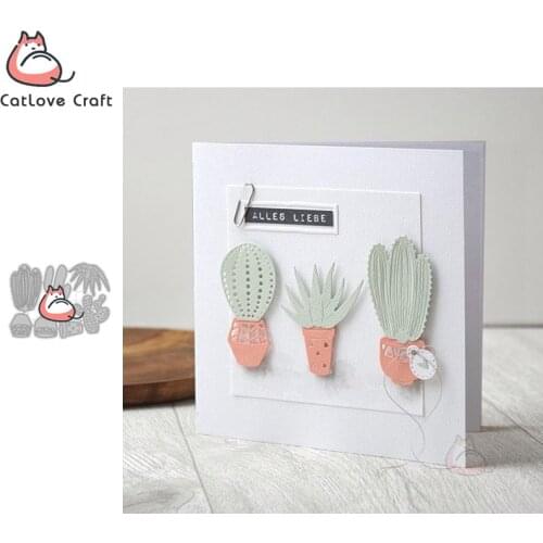 Catlove Cactus Plant Metal Cutting Dies Scrapbooking Mold Stencil Die Cuts Card Making DIY Craft Embossing New Dies For 2020