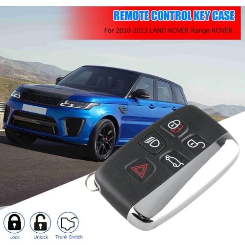5 Button Car Key Fob Case Shell Cover for LAND ROVER Discovery 4 Range Rover Sport Evoque Car Key Accessories