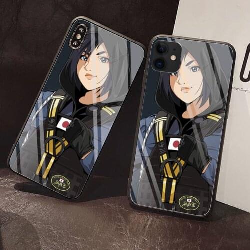 Rainbow Six Siege Phone Case Tempered Glass For iPhone 12 Pro Max Mini 11 Pro XR XS MAX 8 X 7 6S 6 Plus SE 2020 case