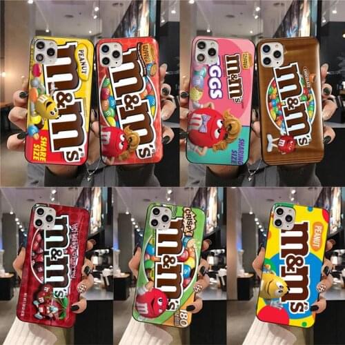 M&Ms Chocolate Phone Case for iphone 12 pro max mini 11 pro XS MAX 8 7 6 6S Plus X 5S SE 2020 XR case