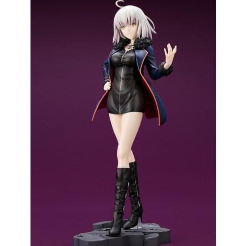 25CM Anime Fate Grand Order black Jeanne d'A Action Figures toys Fate stay night Saber Anime figure Toys For children Christmas