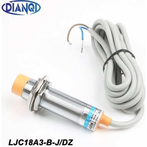 Capacitive proximity sensor LJC18A3-B-J/DZ 18mm diameter,10mm detective distance AC 90-250V 2 wires,NC sensor switch