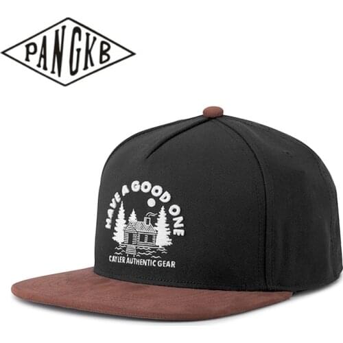 PANGKB Brand GOOD ONE CAP black brown woolen cloth hip hop snapback hat for men women adult outdoor casual sun baseball cap bone