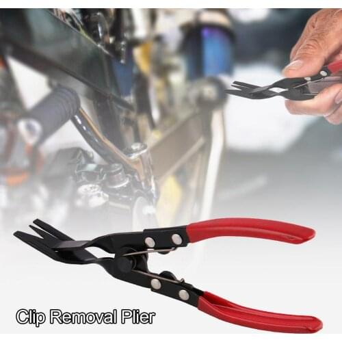 Motorcycle Clip Removal Pliers Fastener Trim Pliers Portable Auto Repair Pliers For Easily Removes Trim & Upholstery Clips