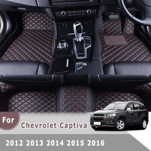 RHD Carpets For Chevrolet Captiva 2016 2015 2014 2013 2012 5 Seats Car Floor Mats Auto Interior Accessories Dash Rugs