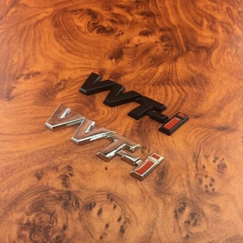 2 PCS 3D Metal VVT-i VVTi Emblem Strip Car Fender Badge Side Car Sticker For TOYOTA CAMRY COROLLA REIZ Car Styling